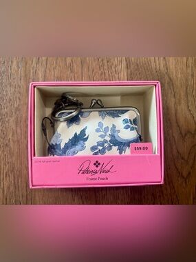 PATRICIA NASH Leather Borse Large Framed Coin Purse with Gift Box